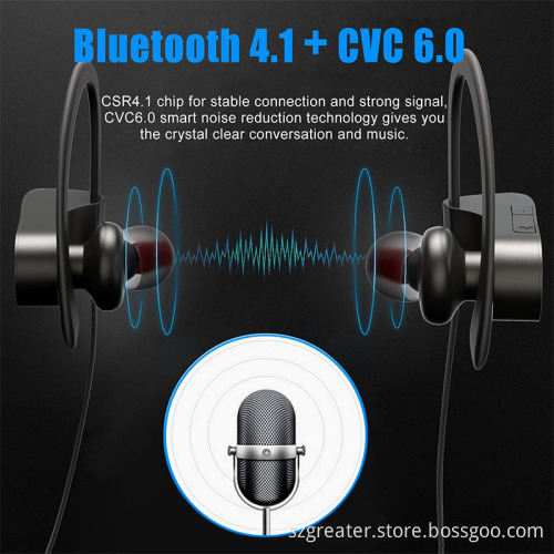 Bluetooth 4.1 Wireless Headphones Stereo Sport Running Gym Exercise Headsets Earphones Hands-free Calling Car Earbuds